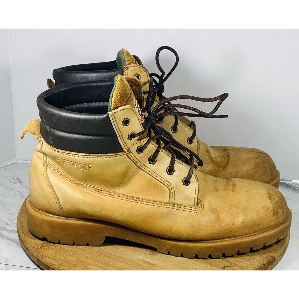 Brahma Men’s Work Boots Waterproof Leather HUBERT 2549594 Sz 12